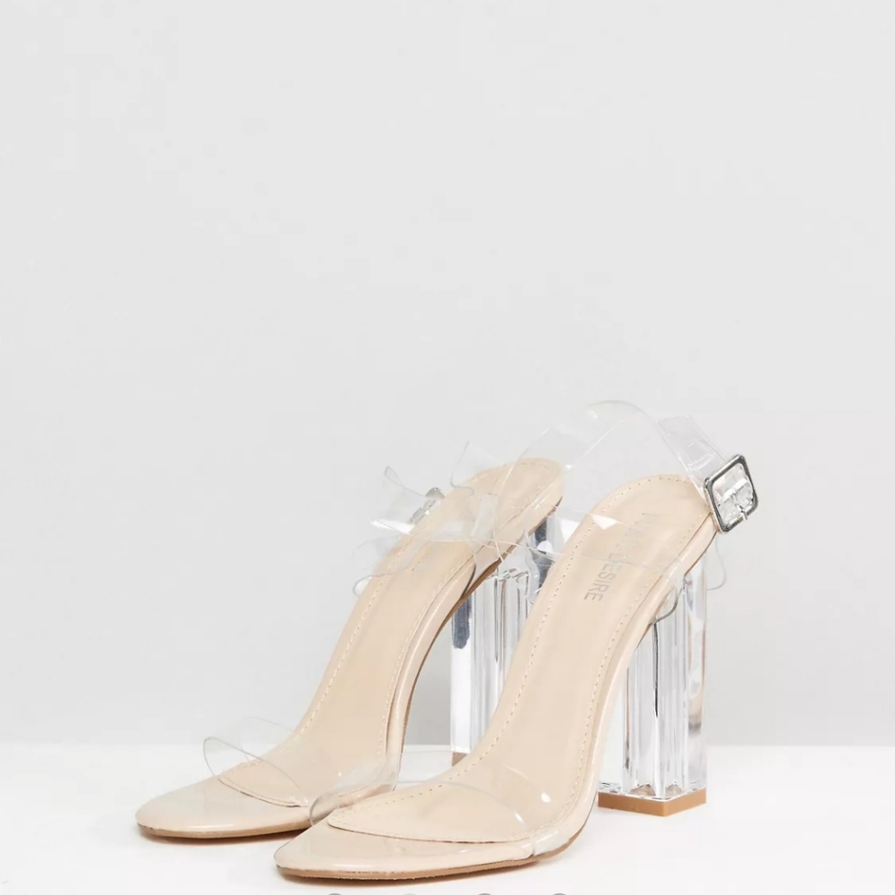Brand New Clear / Perspex Heels Size 10